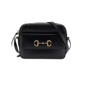 Túi Gucci Horsebit 1955 Small Shoulder Black Leather 645454-1DB0G-1000