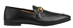 Giày Gucci Men's leather Horsebit loafer with Web 581513-DLCC0-1078