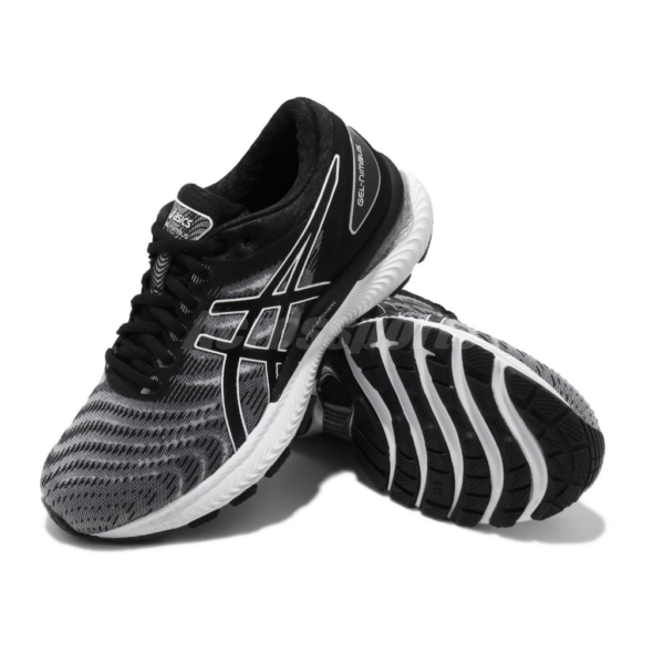 Giày Asics Gel Nimbus 22 Wide 'White Black' 1011A685-100 - Ảnh 2