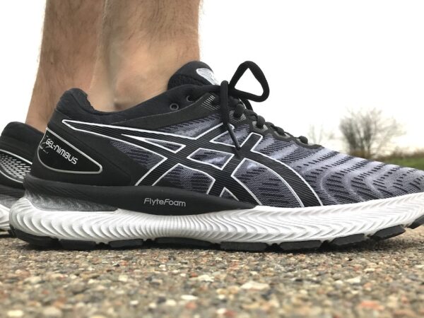 Giày Asics Gel Nimbus 22 Wide 'White Black' 1011A685-100 - Ảnh 3