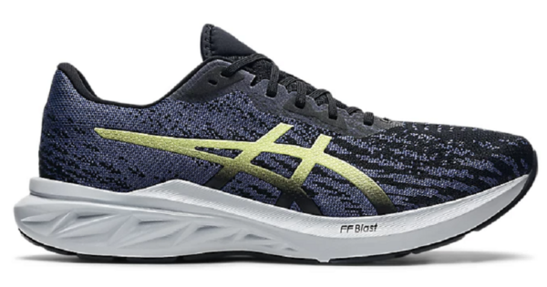 Giay Asics Dyna Blast 2 Black Gold Yellow 1011B205-001