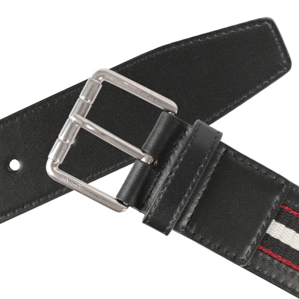 Thắt Lưng Bally Willford 'Black Red' WILFORD-40-M-66 - Ảnh 2