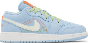 Giay Nike Air Jordan 1 Low SE GS 'Blue Stitch' DO8227-400
