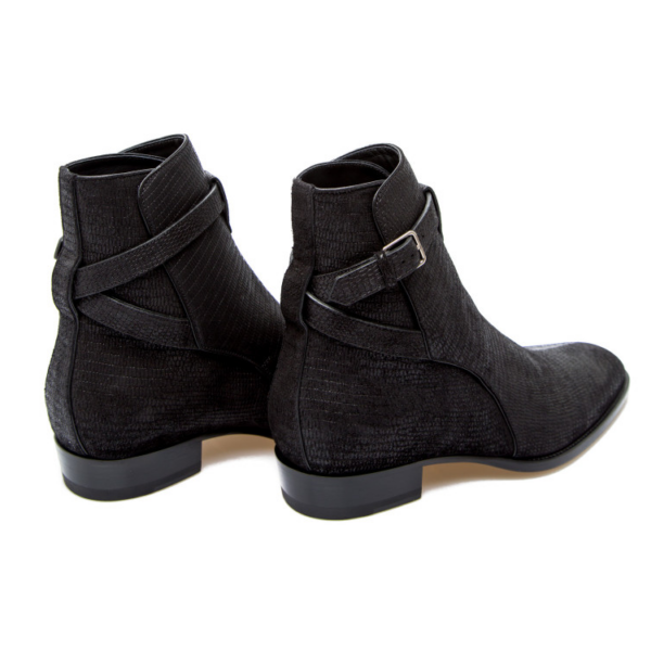 Giày Saint Laurent Low Boot Wyatt 30 Black 630482-1YO00-1000 - Ảnh 5