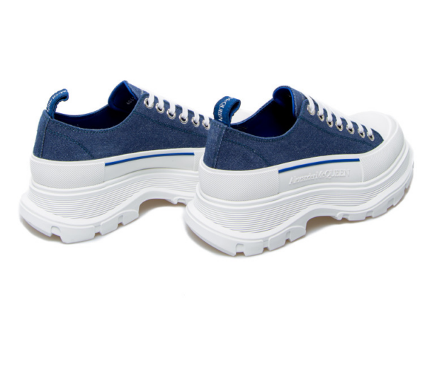 Giày Alexander McQueen Tread Slick Lace Up 'Indigo' 604257-W4PD1-4177 - Ảnh 6