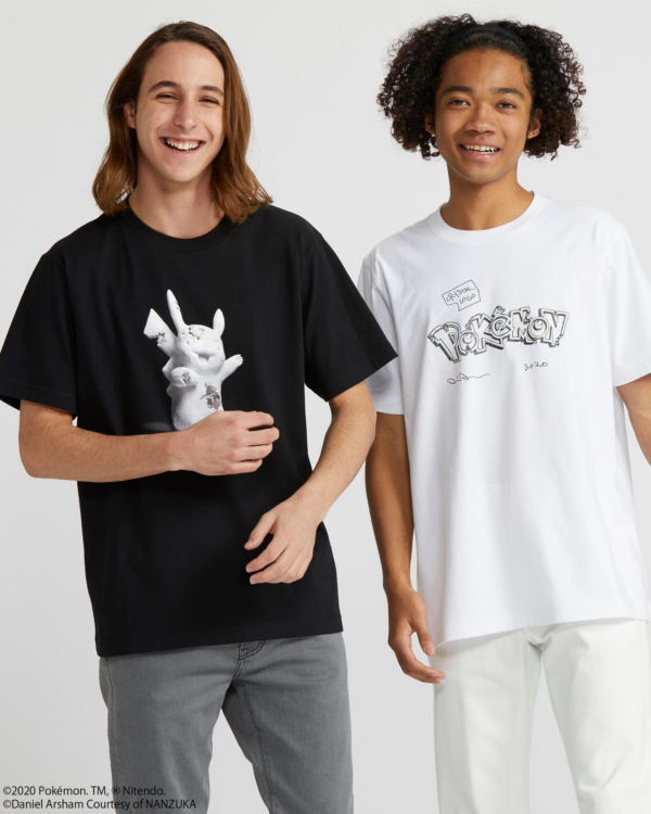 Áo Daniel Arsham x Pokemon x Uniqlo Crystal Logo Tee White DA-XPXUCLWHJ - Ảnh 3