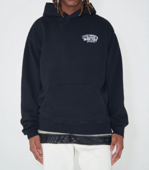 Ao Stussy x Our Legacy Work Shop Surfman Pigment Dyed Hoodie 'Black'