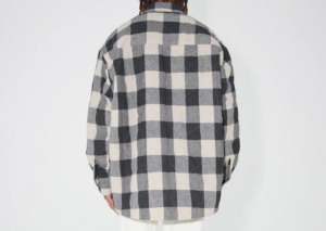 Ao Stussy x Our Legacy Work Shop Borrowed Jacket 'Grey Beige Check'