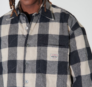 Ao Stussy x Our Legacy Work Shop Borrowed Jacket 'Grey Beige Check'