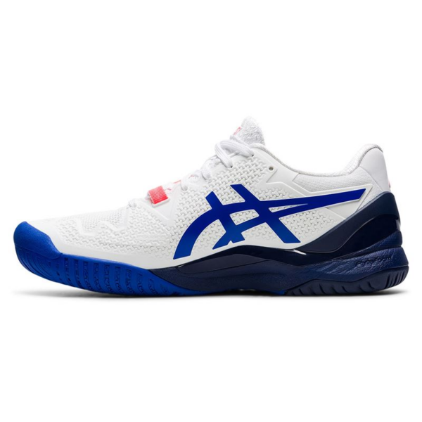 Giày Tennis Asics Gel Resolution 8 Wide 'White Blue' 1042A097-107 - Ảnh 3