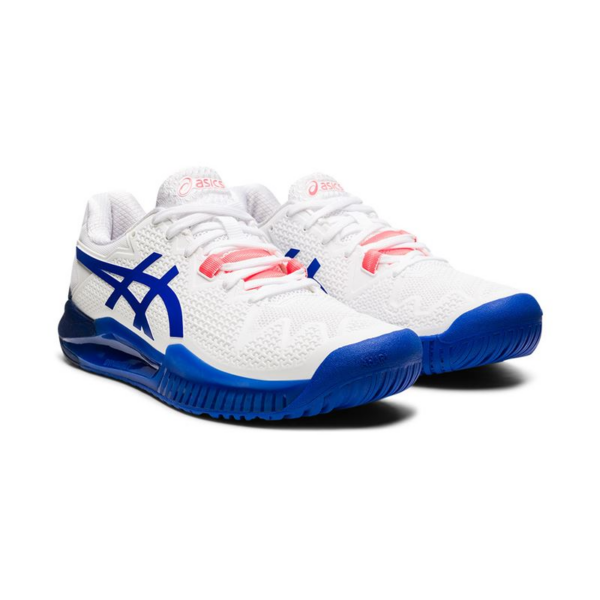 Giày Tennis Asics Gel Resolution 8 Wide 'White Blue' 1042A097-107 - Ảnh 5