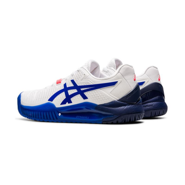 Giày Tennis Asics Gel Resolution 8 Wide 'White Blue' 1042A097-107 - Ảnh 4