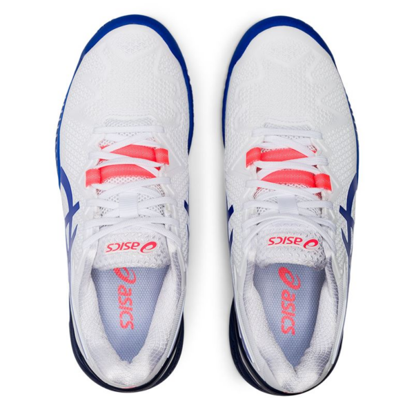 Giày Tennis Asics Gel Resolution 8 Wide 'White Blue' 1042A097-107 - Ảnh 7