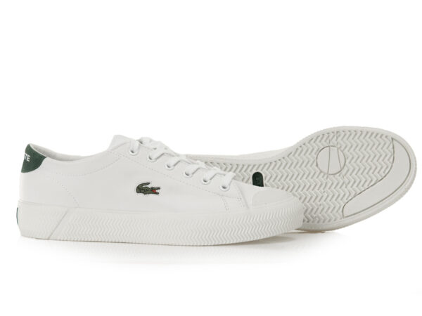 Giày Lacoste Gripshot 0120 1 CFA Leather White Green 740CFA0002-1R5 - Ảnh 4