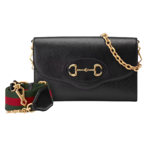 Túi Gucci Horsebit 1955 Small Black Leather 677286-18YSX-1060