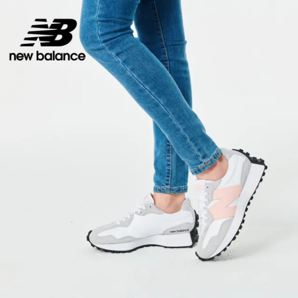 Giày New Balance 327 'White Rain Cloud Pink Haze' WS327DP - Ảnh 5