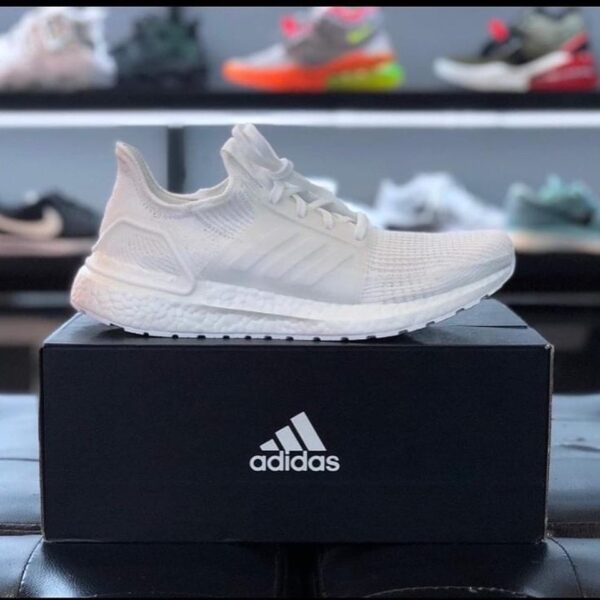 Giày Adidas UltraBoost 19 J 'Triple White' EF0931 - Ảnh 3