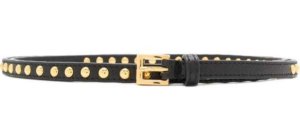 Thắt Lưng Prada Gold Studded Black Skinny Belt 1CM1412AWVF0002