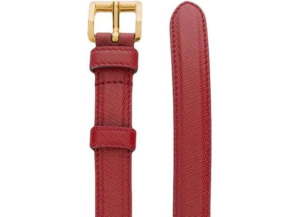 Alternative view of Thắt Lưng Prada Square Buckle Red Calfskin Belt 1CC291053F068Z