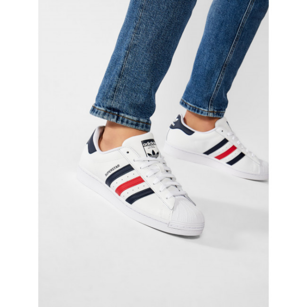 Giày Adidas Superstar 'White Scarlet' FX2328 - Ảnh 5