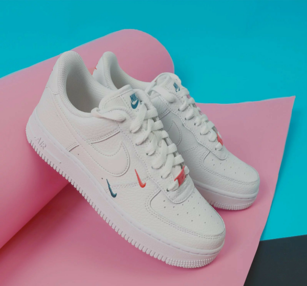 Giày Nike Wmns Air Force 1 '07 Essential 'Summit White Solar Red'  CT1989-101 - Ảnh 6