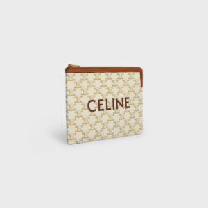 Alternative view of Túi Celine Small Pouch In Triomphe Canvas And Lambskin 10D672BZQ-01TA