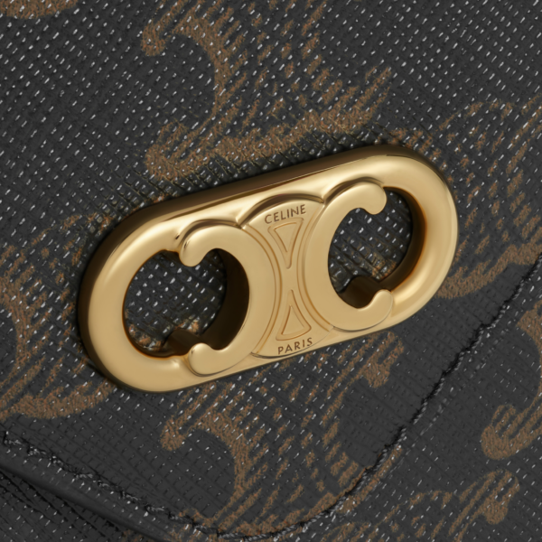 Túi Celine Maillon Triomphe Wallet On Chain In Triomphe Canvas 10F822CZT-04LU - Ảnh 5