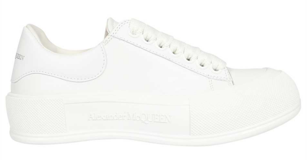 Giày Alexander Mc.Queen Deck Lace Up Sneakers White 667245 WIAB6 9065