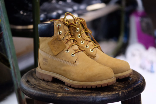 Giày Timberland 6 Inch Premium Lace Up Beige Flat Boots 10361W - Ảnh 3
