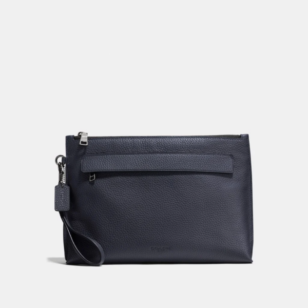 VÍ Coach Carryall Pouch Midnight 71FWVLLK42 - Ảnh 2