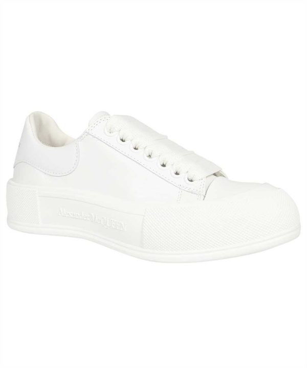 Giày Alexander Mc.Queen Deck Lace Up Sneakers White 667245 WIAB6 9065 - Ảnh 3