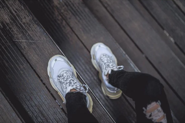Giày Balenciaga Triple S Trainer White 524036 W09E1 9000 - Ảnh 6