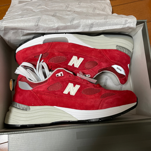 Giày New Balance Kith x 992 'Kithmas Collection Team Red' M992KR - Ảnh 4