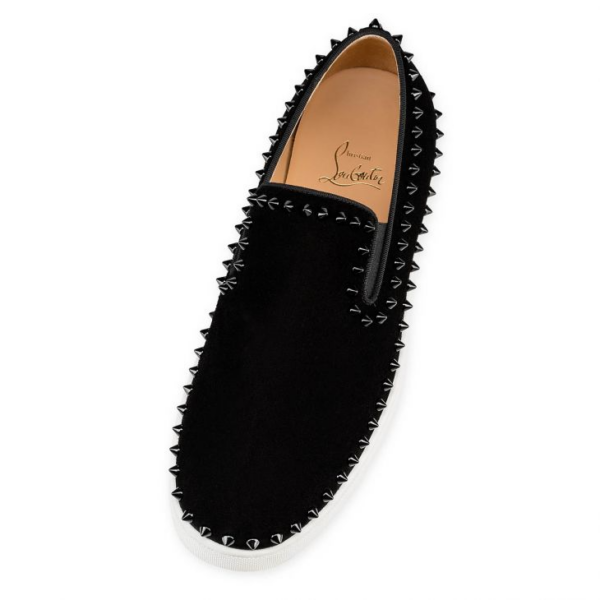 Giày Christian Louboutin Pik Boat 'Black' 1130280CM53 - Ảnh 3