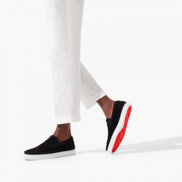 Giày Christian Louboutin Pik Boat 'Black' 1130280CM53 - Ảnh 5