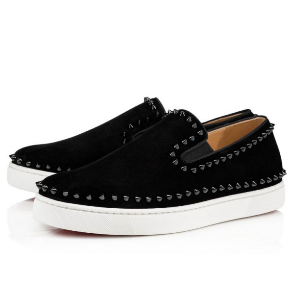 Giày Christian Louboutin Pik Boat 'Black' 1130280CM53 - Ảnh 6