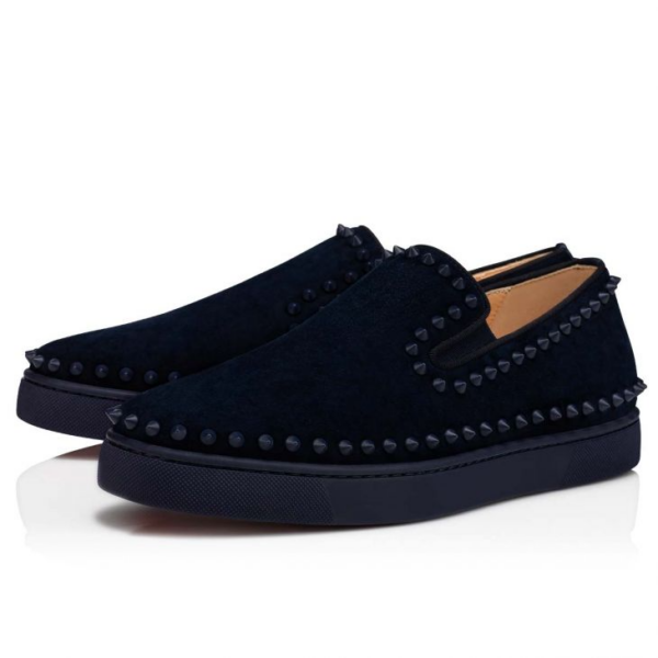 Giày Christian Louboutin Pik Boat 'Black' 1130280U829 - Ảnh 5