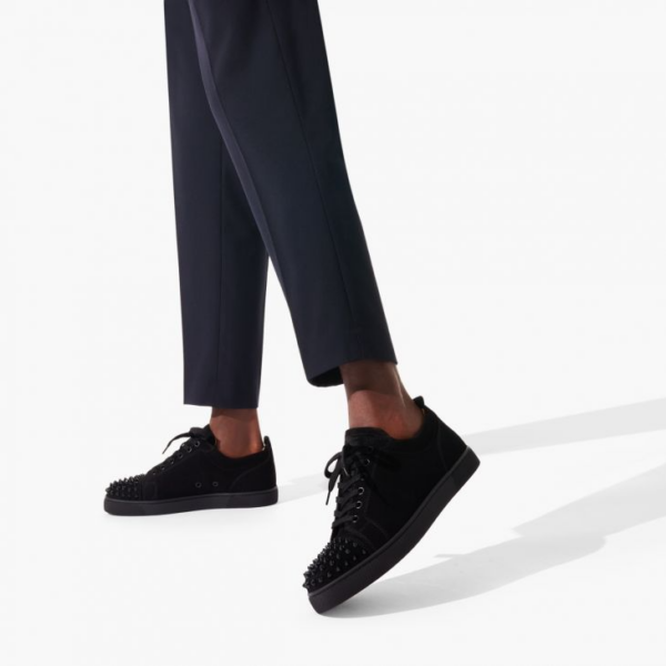Giày Christian Louboutin Louis Junior Spikes 'Black' 1130575CM53 - Ảnh 4