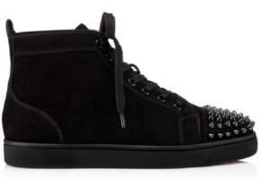 Giày Christian Louboutin Lou Spikes 'Black' 1140458B049