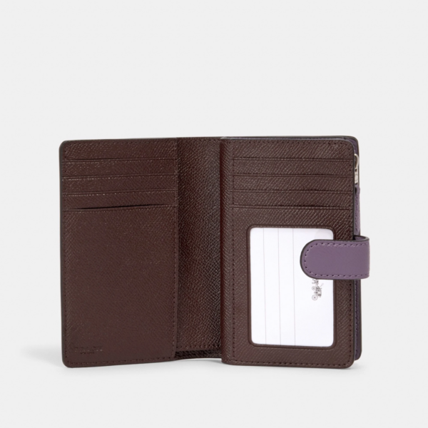 Ví Coach Medium Corner Zip Wallet 'Dusty Lavender' - Ảnh 4