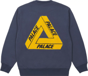 Ao Palace Fleece Tri-Ferg Crew 'Navy'