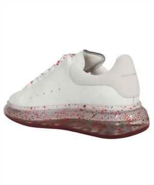 Alternative view of Giày Alexander McQueen Oversized Sneaker 'White Red Splatter' 625174-WHYBB-9175