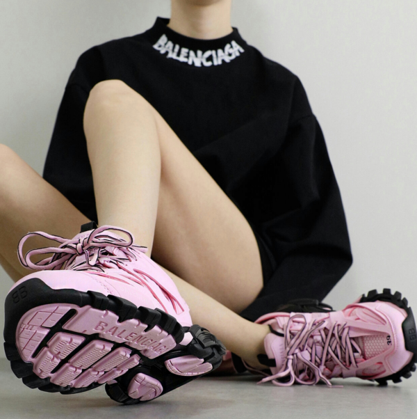 Giày Balenciaga Wmns Track Sneaker 'Pink Black' 542436-W3AC1-5010 - Ảnh 3