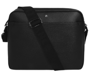 Túi Montblanc Meisterstuck Westside Black Leather Zip Top Messenger Bag 116378