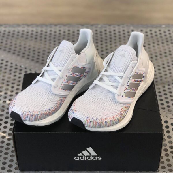 Giày Adidas UltraBoost 20 'White Multicolor' EG0728 - Ảnh 2