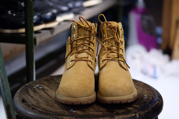 Giày Timberland 6 Inch Premium Lace Up Beige Flat Boots 10361W - Ảnh 5