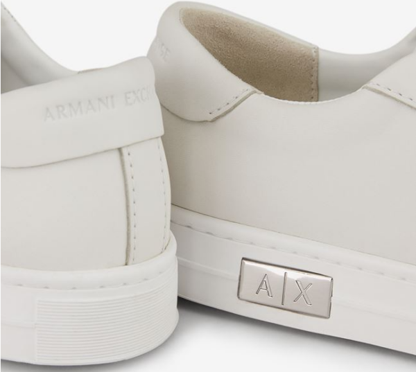 Giày Armani Exchange Low Top Leather 'White' 11666201TQ - Ảnh 4