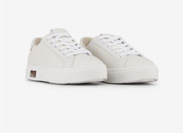 Giày Armani Exchange Low Top Leather 'White' 11666201TQ - Ảnh 3