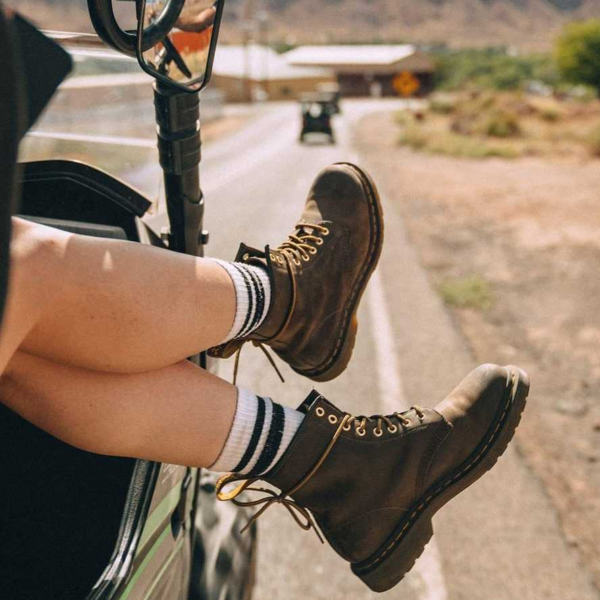 Giày Dr. Martens 1460 Dark Brown Crazy Horse Ankle Boots 11822203 - Ảnh 4