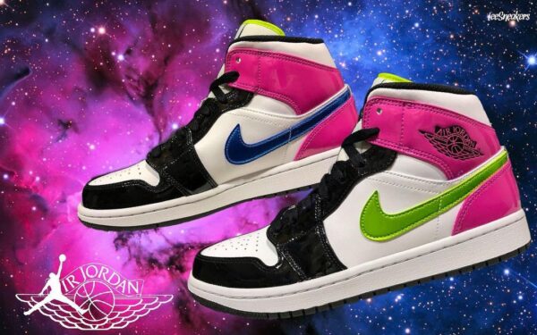 Giày Nike Air Jordan 1 Mid SE 'Cyber Active Fuchsia' CZ9834-100 - Ảnh 2